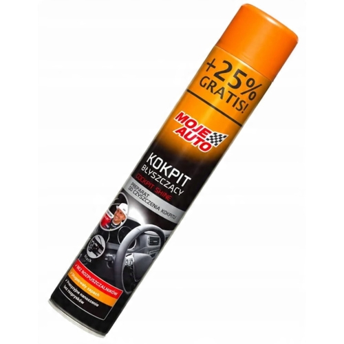 SPRAY AREOZOL DO CZYSZCZENIA KOKPITU COCKPIT SHINE BLACK Moje Auto 750ml