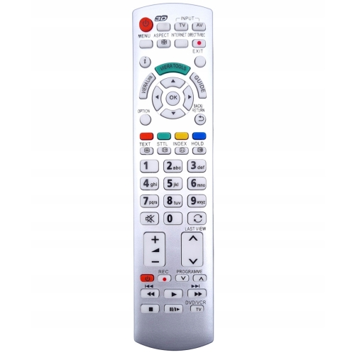 Pilot uniwersalny zamiennik Panasonic TV LED LCD Srebrny PA-045 RM-D1170