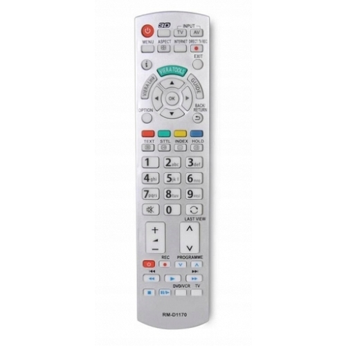 Pilot uniwersalny zamiennik Panasonic TV LED LCD Srebrny PA-045 RM-D1170