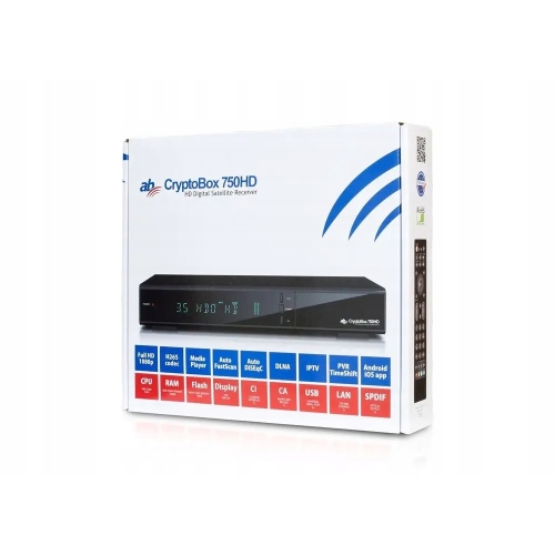 Dekoder Full HD 1080p DVB-S2 H.265 PVR ANDROID CI CAM Cryptobox 750HD