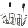 Koszyk zawieszana półka na drzwi szafkę organizer 28x12x21,5 cm CZARNY