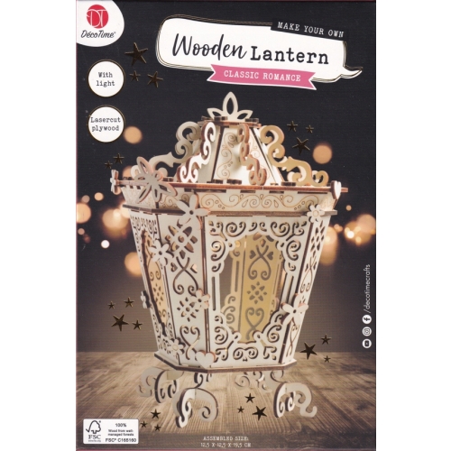 Puzzle 3D DREWNIANE ZRÓB TO SAM Oświetlenie LED ROMANTYCZNA KARETA DECOTIME