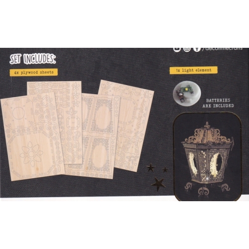 Puzzle 3D DREWNIANE ZRÓB TO SAM Oświetlenie LED ROMANTYCZNA KARETA DECOTIME