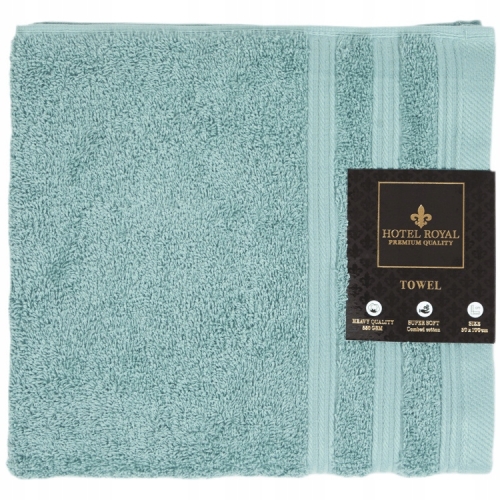 Ręcznik kąpielowy Hotel Royal 100 % BAWEŁNA ZIELONY 550 GSM 50 x 100 cm