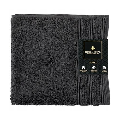 Ręcznik kąpielowy Hotel Royal 100 % BAWEŁNA ANTRACYT 550 GSM 50 x 100 cm
