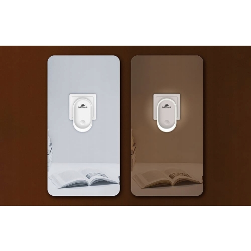 Inteligentna Lampka nocna do kontaktu automatyczna Sensor NIGHT LIGHT Biała