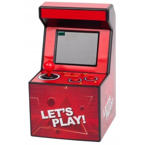 Miniaturowy automat do gier retro 16 cm 200 gier czerwony
