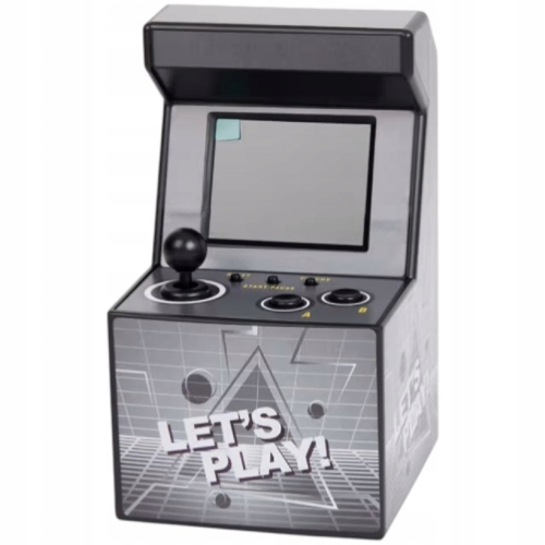 Miniaturowy automat do gier retro 16 cm 200 gier czarny