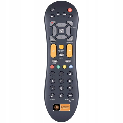 Pilot do dekodera HD3000 - HD7000 Cyfrowy Polsat Box Uniwersalny model