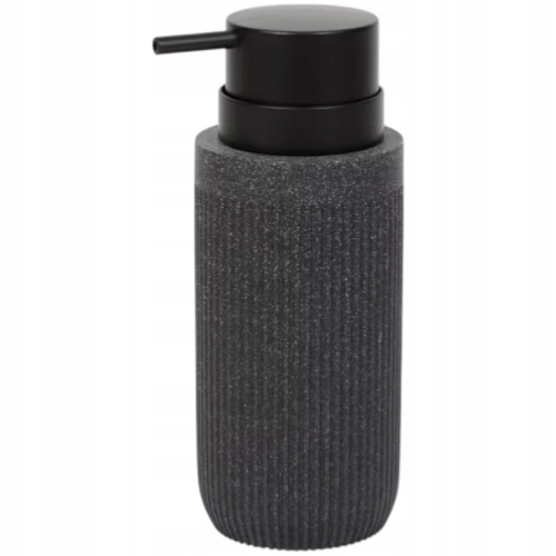DOZOWNIK NA MYDŁO W PŁYNIE ŁAZIENKOWY WOLNOSTOJĄCY WYTRZYMAŁY CZARNY