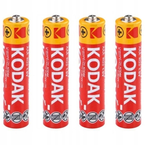 Bateria cynkowo-węglowa Kodak do pilotów mały paluszek AAA (R3) 4 sztuki
