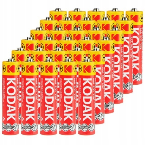 Bateria cynkowo-węglowa Kodak do pilotów mały paluszek AAA (R3) 30 sztuk