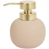 DOZOWNIK KULISTY NA MYDŁO PŁYN ZŁOTA POMPKA SZKLANY BEŻOWY