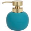 DOZOWNIK KULISTY NA MYDŁO PŁYN ZŁOTA POMPKA SZKLANY NIEBIESKA