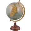 GLOBUS FIZYCZNO-GEOGRAFICZNY METALOWA PODSTAWA 23CM SZKOLNY NIEBIESKI