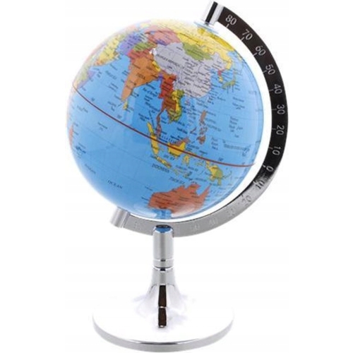 GLOBUS FIZYCZNO POLITYCZNY 23 CM POMOC NAUKOWA DOKŁADNY NIEBIESKI SZKOLNY