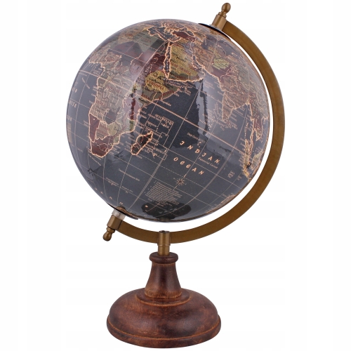 GLOBUS FIZYCZNO POLITYCZNY 23 CM POMOC NAUKOWA DOKŁADNY NIEBIESKI SZKOLNY