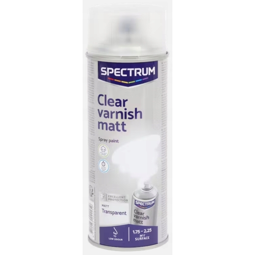 Szybkoschnący bezbarwy lakier akrylowy w sprayu uniwersalny MATT 400ml