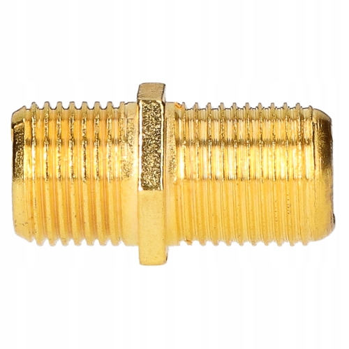 Gniazdo F z obu stron Złącze F beczka złota do łączenia kabla sat 100 sztuk