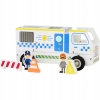 Samochód drewniany składany Mini Matters+figurki OFF-ROAD FSC 2025 Policja
