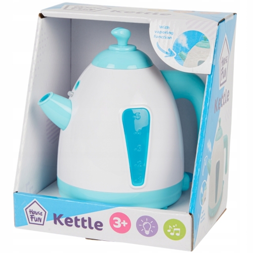 KUCHENKA ZABAWKOWA ELEKTRYCZNA Z DŹWIĘKIEM PIEKARNIK ŚWIATŁO GARNKI ZESTAW