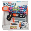 Pistolet Strzałki Wyrzutnia Zuru X-shot SKINS MENACE 8 strzałów SONIC RETRO