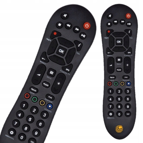 Oryginał Pilot Cyfrowy Polsat Box TVSAT model EVOBOX LITE 4K UHD PVR HD8000