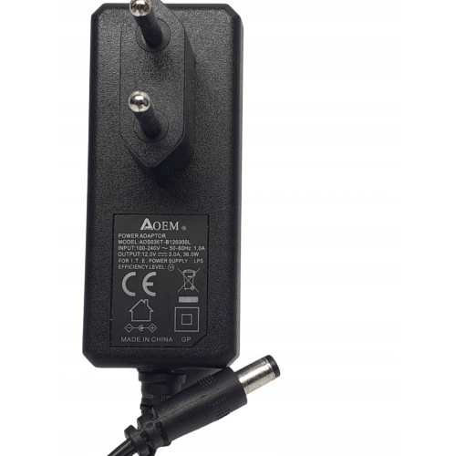 ZASILACZ AOEM model ADS036T-B120300L UNIWERSALNY JAKOŚĆ WYDAJNY 12V 3,0A