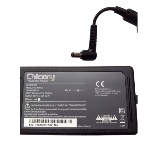 ZASILACZ A12-050N1A 12V 4,16A 50W CHICONY DEKODERY SATELITARNE SPRZĘT RTY