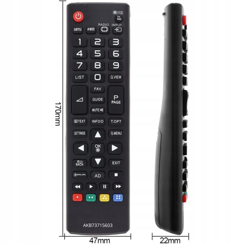 Pilot Telewizor Tv LG LCD Uniwersalny Zamiennik wielu modeli AKB73715603