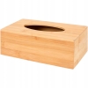 Chustecznik Pudełko Pojemnik bambusowy Organizer na Chusteczki Higieniczne