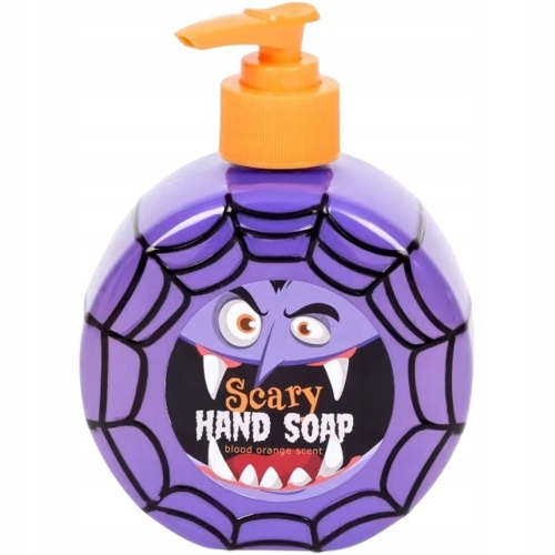 Mydło do rąk dla dzieci Halloween Wegańskie 400 ml z pompka SCARY FIOLET