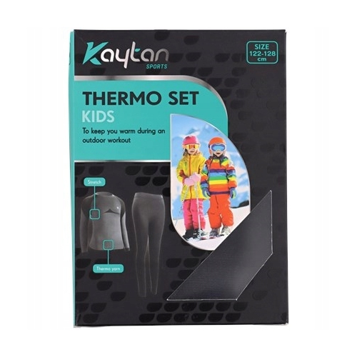 SPORTOWA BIELIZNA TERMICZNA DLA DZIECI KAYTAN KIDS KOMPLET ROZMIAR 134-140C