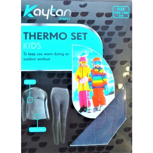 SPORTOWA BIELIZNA TERMICZNA DLA DZIECI KAYTAN KIDS KOMPLET ROZMIAR 134-140C