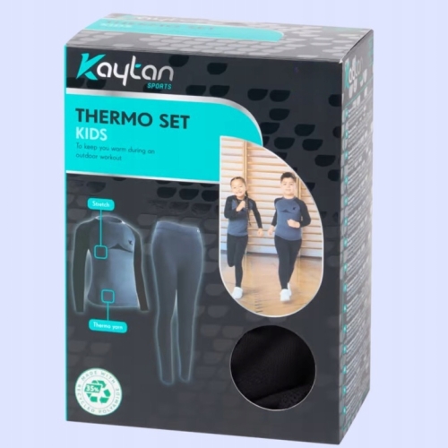 SPORTOWA BIELIZNA TERMICZNA DLA DZIECI KAYTAN KIDS KOMPLET ROZMIAR 122-128A