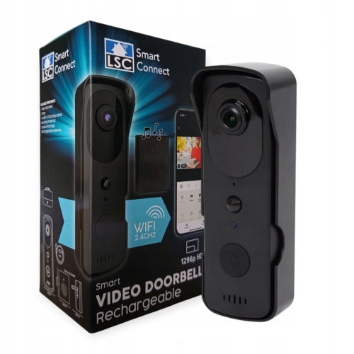 Wideodomofon Inteligentny Wi-Fi z dzwonkiem NIGHT Vision 5m IP54 1296 HD