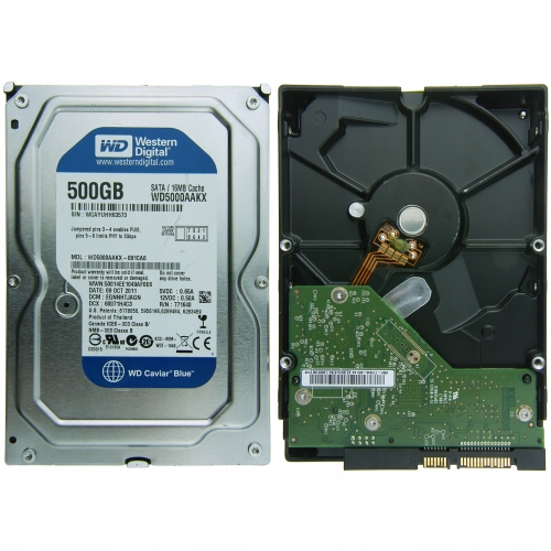 Dysk twardy Western Digital WD5000AAKX | 001CA0 | 500GB SATA 3,5"