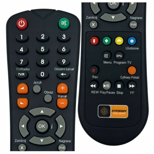 Pilot do dekoder Cyfrowy Polsat Box model HD-2000 HD2000 HD-3000 HD3000 LOG
