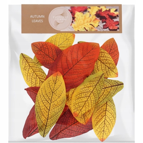 Liście jesienne Sztuczna dekoracja zestaw 25 sztuk Realny kształt LIŚĆ KLON