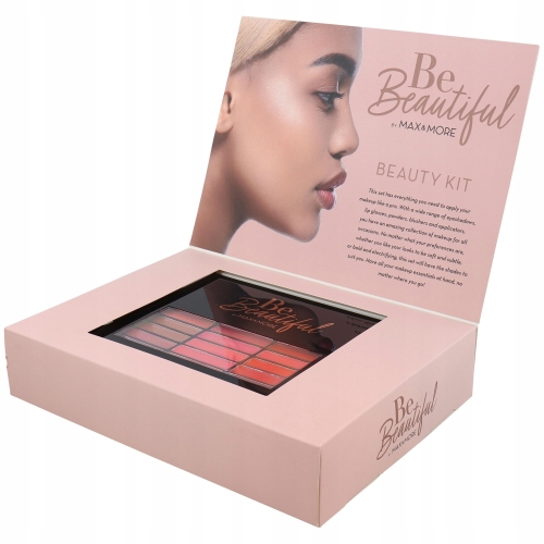 PALETA DO MAKIJAŻU MAX&MORE ZESTAW PODARUNKOWY HELLO BEAUTY Box 73 elements