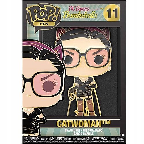 Figurka Funko Pop! Przypinka kolekcjonerska BOMBSHELLS CATWOMAN 12