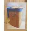Bambusowy Eko kosz pojemnik do przechowywania składany zamykany 32 x 21 cm
