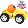 Samochód drewniany Gumowe Opony Wyścigówka dla dzieci Mini Matters żółta