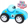Samochód drewniany Gumowe Opony Wyścigówka dla dzieci Mini Matters blue nr4