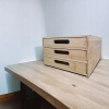 Komoda ORGANIZER na biurko bambusowy kontener na dokumenty drobiazgi kuweta