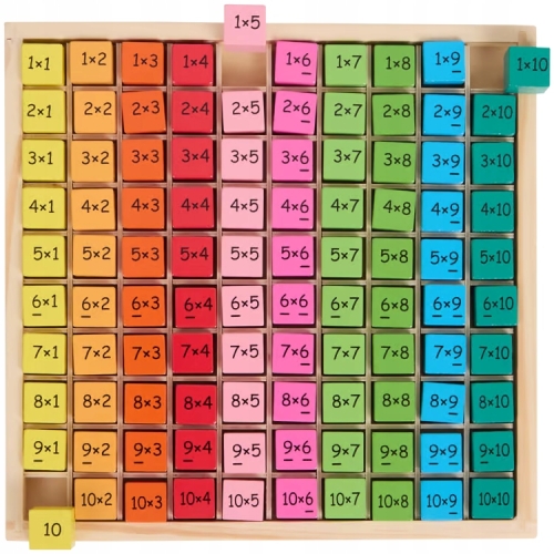 Gra planszowa Tabliczka Matematyczna Mnożenie Kalkulator Mini Matters Wood