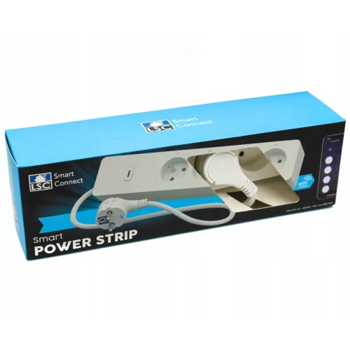 Inteligentna listwa zasilająca prądowa WI-FI LSC IP20 SMART POWER STRIP