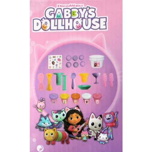 CIASTOLINA GABI KOCI DOMEK DESER LODOWY 5 TUBEK MASY PLASTYCZNEJ AKCESORIA