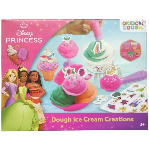 CIASTOLINA DISNEY PRINCESS DESER LODOWY 5 TUBEK MASY PLASTYCZNEJ AKCESORIA