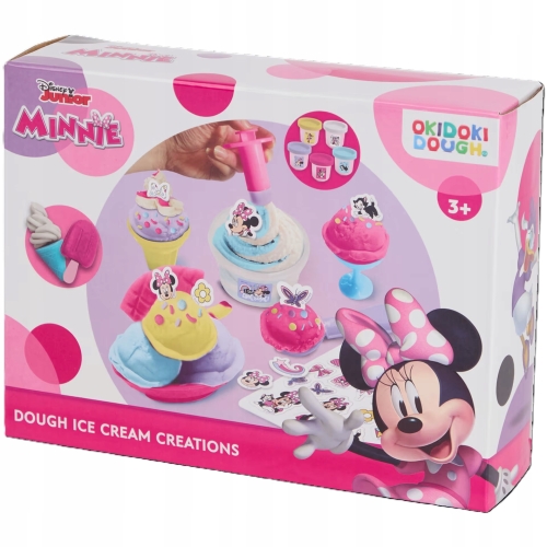 Zestaw Disney Minnie do robienia lodów z masy plastycznej akcesoria + 5 tub